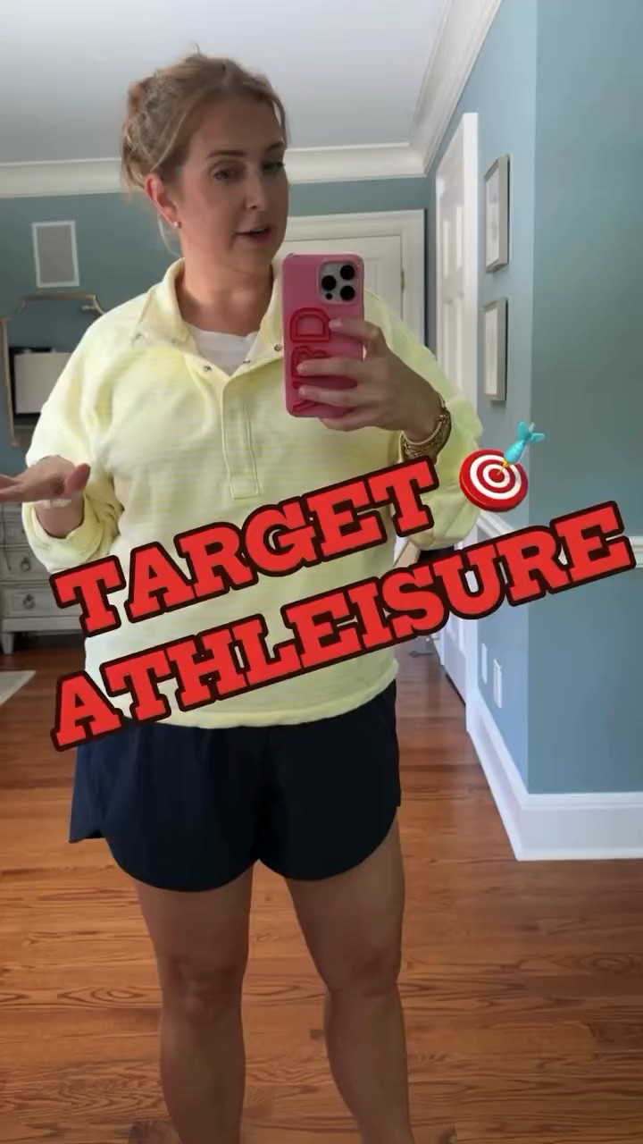 My absolute FAVORITE athletic shorts!! 🏃‍♀️ And can we talk about this yellow pullover?! 💛 All Target 🎯 - my Target Storefront is in bio! ❤️

@target #ClubTarget #TargetFave #TargetPartner #midsize #athleisure