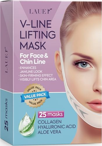 V Shaped Contouring Face Mask Line Shaping Lifting Belt Neck Reduction Jawline Lift Tape Enhancer... | Amazon (US)
