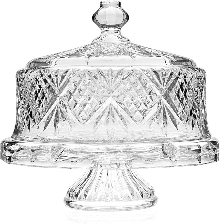 Shannon Crystal Cake Stand/Dome 4 in 1 | Amazon (US)