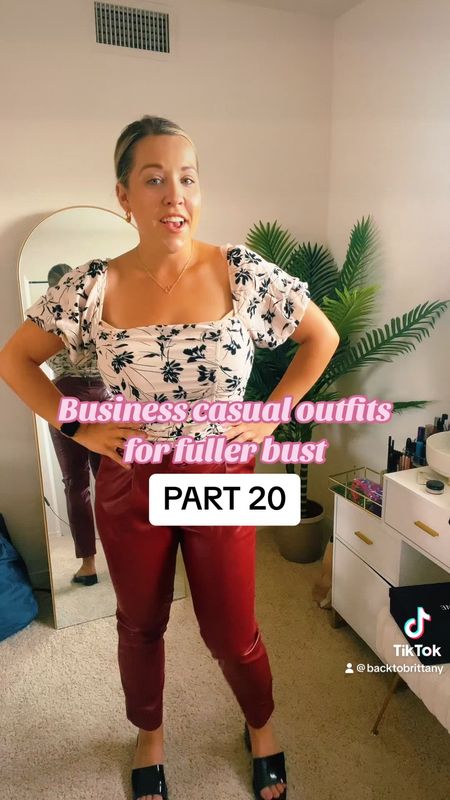 Business casual outfit idea for fuller bust 

#LTKstyletip #LTKmidsize #LTKfindsunder50