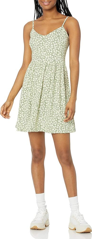 Amazon Brand - Wild Meadow Women's Spaghetti Strap Easy Printed Dress | Amazon (US)