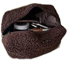 Boucle Cosmetics Toiletry Makeup Bag Large Aesthetic Makeup Travel Accessories Gift Idea (Ivory B... | Amazon (US)