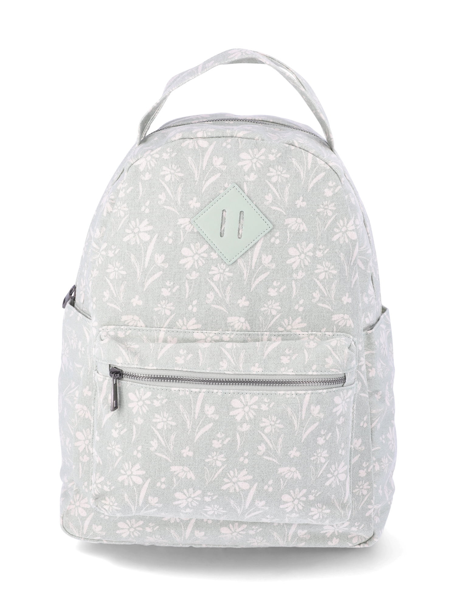 No Boundaries Dome Backpack, Green Floral, Women's | Walmart (US)