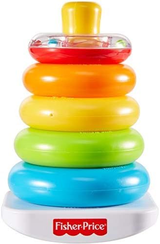 Fisher-Price Rock-a-Stack, Bat-at Ring-Stacking Toy for Infants Ages 6 Months and Older | Amazon (US)