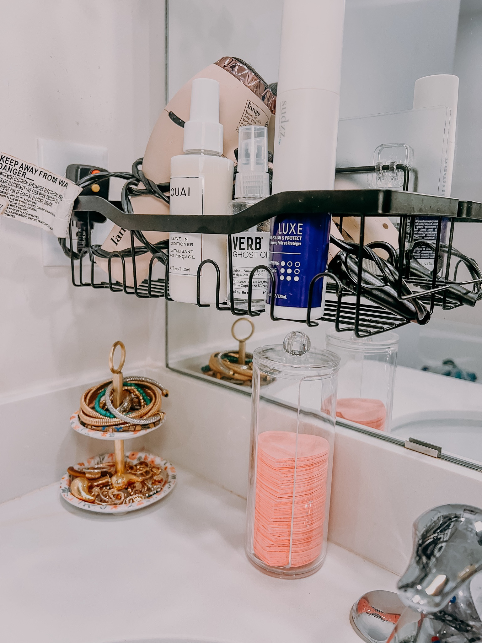 Working in tight spaces? No room for a bathroom shelf? This shower rack has been my simple fix for my necessities. 

#tipsandtricks #showerrack #bathroom #organization 

#LTKHome #LTKFamily #LTKBeauty