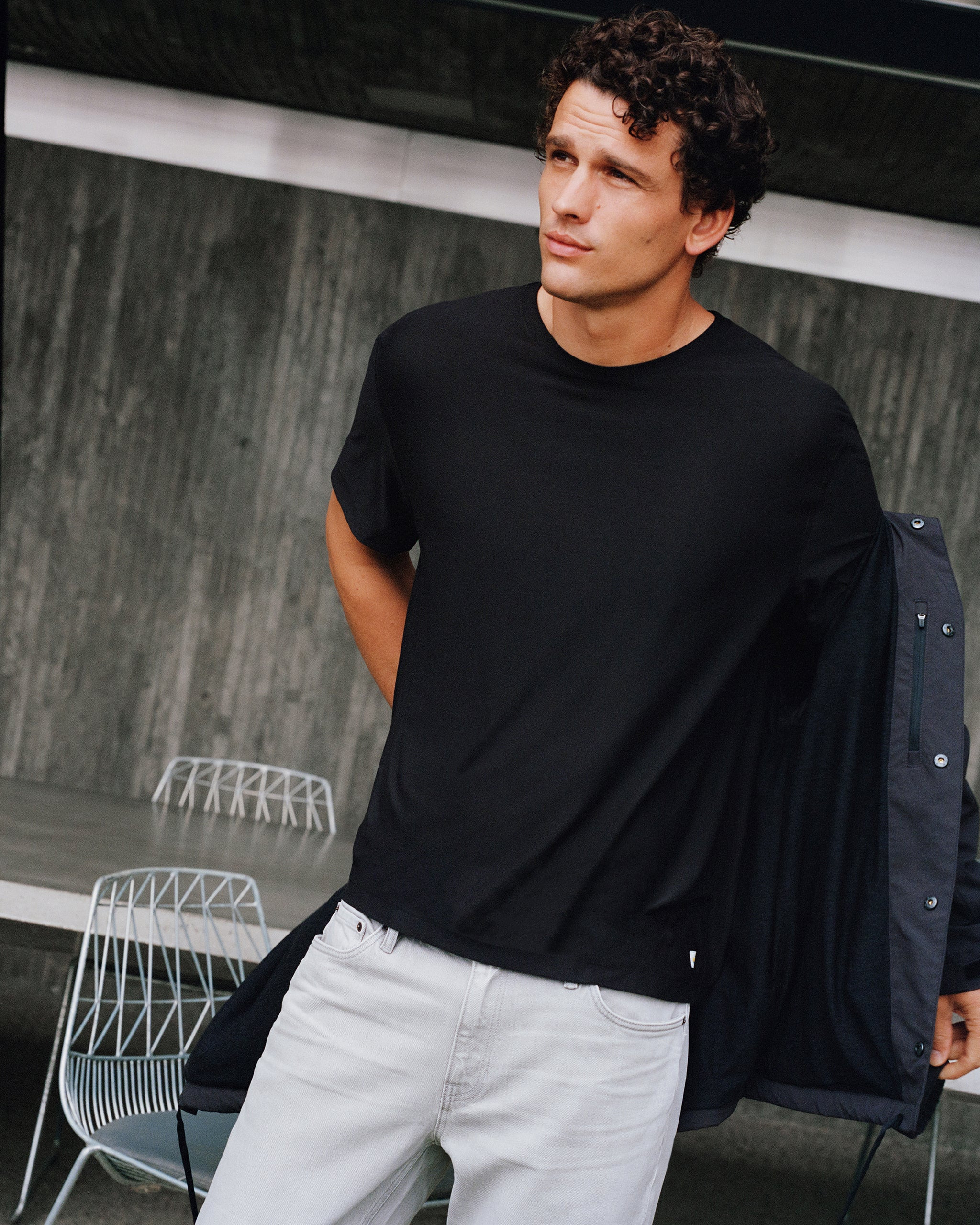 Strato Tech Tee \u2013 Men's Black Quick Dry T Shirt \u2013 Vuori | Vuori Clothing (US & Canada)