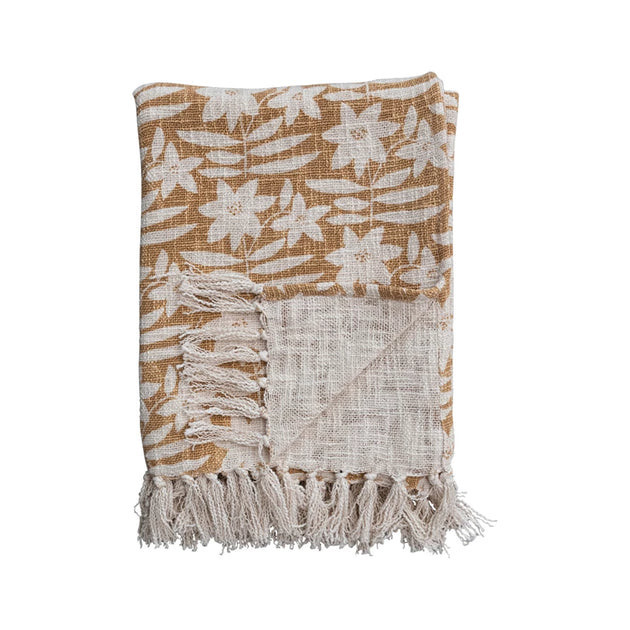 Floral & Fringe Throw | Nigh Road