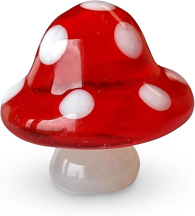Mumu The Mushroom Handmade Glass Figurines with Collector's Frame - Glass Animals Collectible Min... | Amazon (US)