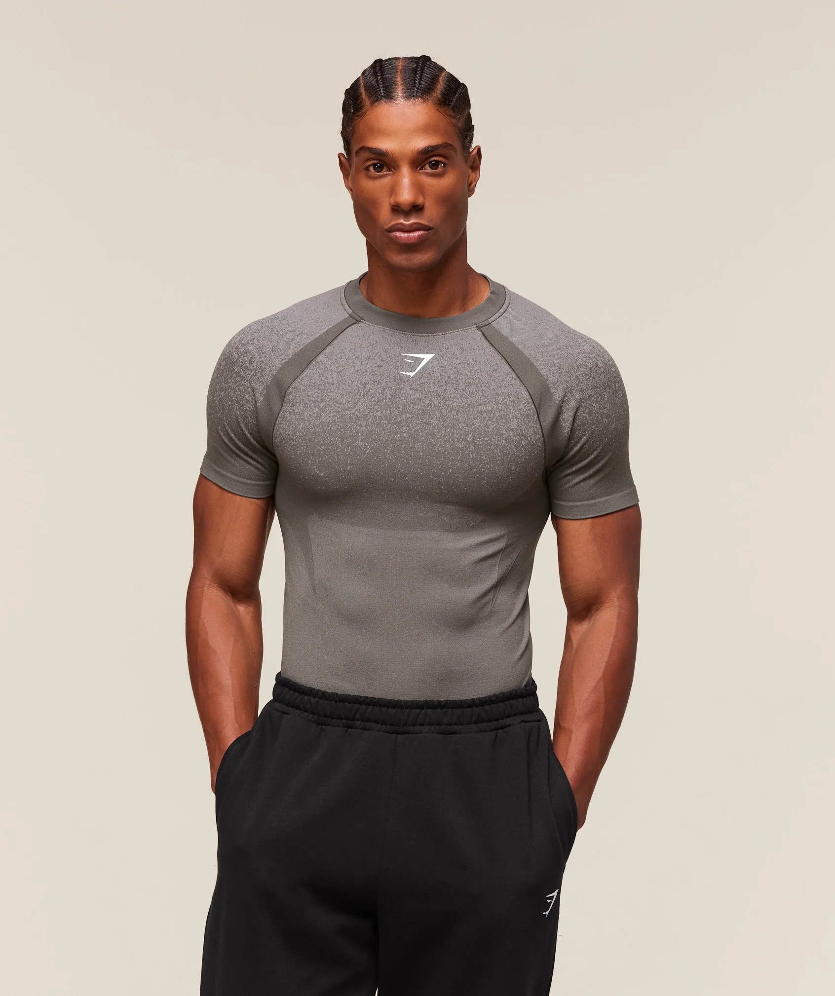 Gymshark Shadow Seamless T Shirt - Meteor Grey | Gymshark EU
