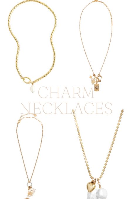 Perfect charm necklaces to wear some or layer. 

Sequin jewelry / use CODE: twopeas20 

#LTKSeasonal