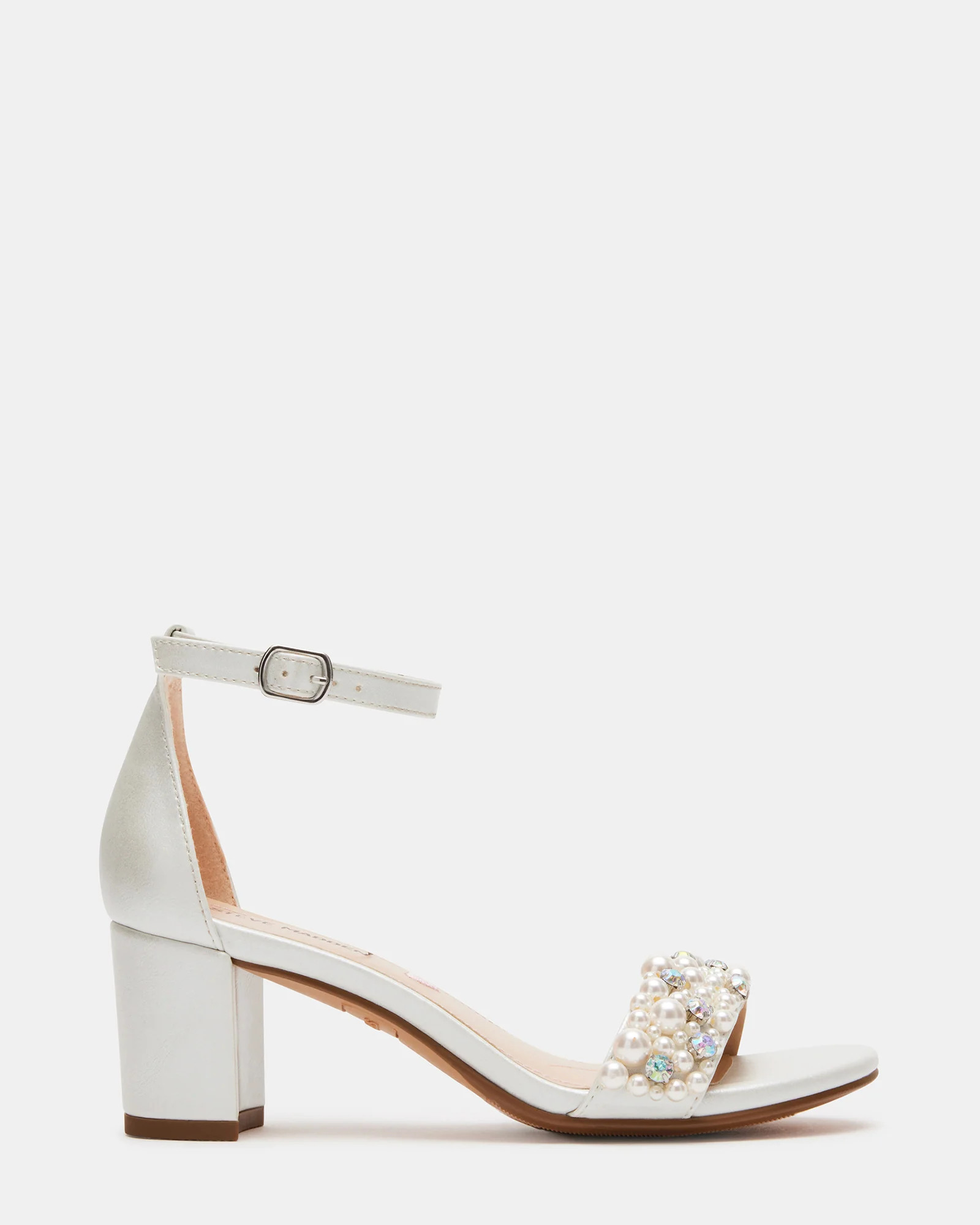 Steve Madden Kids' Carrson Pearl Heels - Ivory - Size 6.0C - Leather | Steve Madden (US)