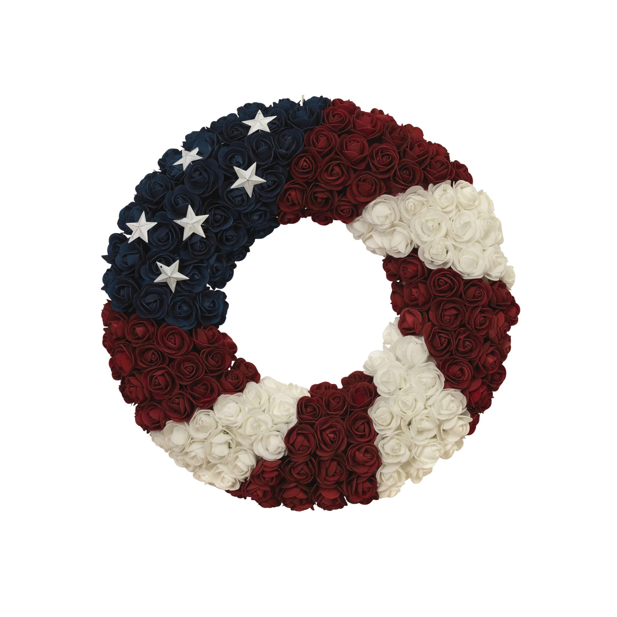 Gerson 17 in D Americana Flower Wreath | Walmart (US)