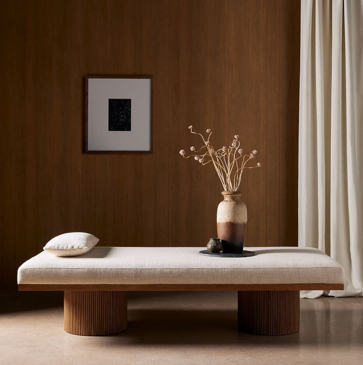 Fluted Base Chaise (73") | West Elm (US)