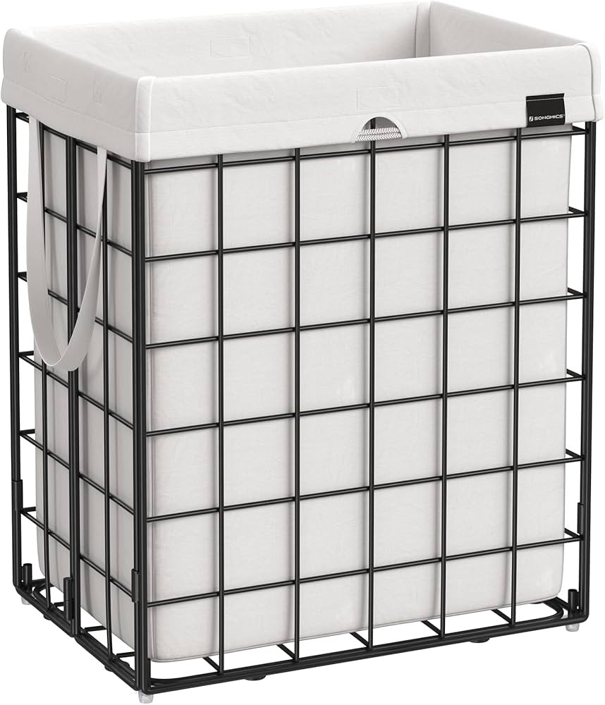 SONGMICS Laundry Hamper, 23.8 Gal. (90L) Laundry Basket, Collapsible Clothes Hamper, Removable an... | Amazon (US)