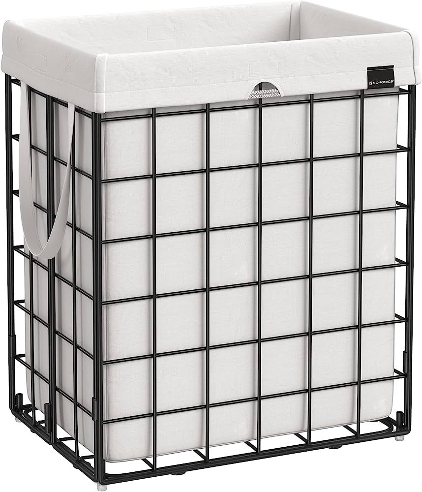 SONGMICS Laundry Hamper, 23.8 Gal (90L) Laundry Basket, Collapsible Clothes Hamper, Removable and... | Amazon (US)