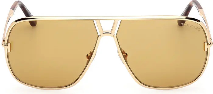 TOM FORD Stavros 63mm Oversize Navigator Sunglasses | Nordstrom | Nordstrom