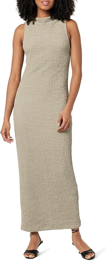 The Drop Women's Lena High Neck Textured Midi Dress | Amazon (US)