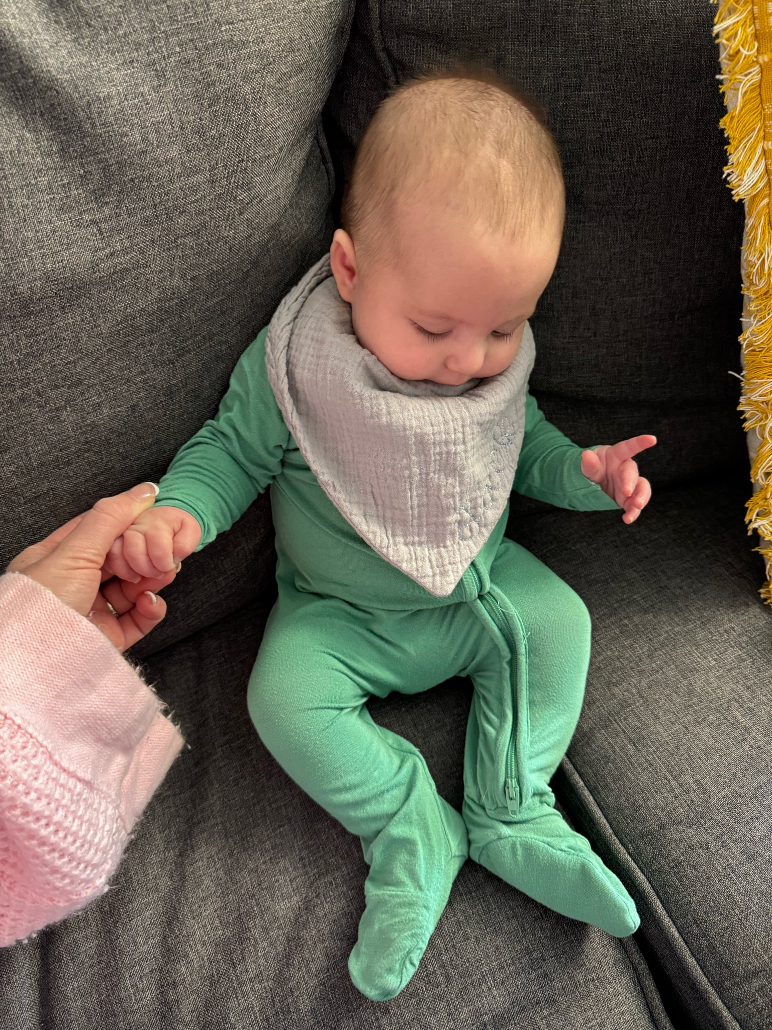 Our favorite bibs! Had my friend monogram them for extra cuteness! 😍 they absorb spit & spit up 😜 

#LTKbaby