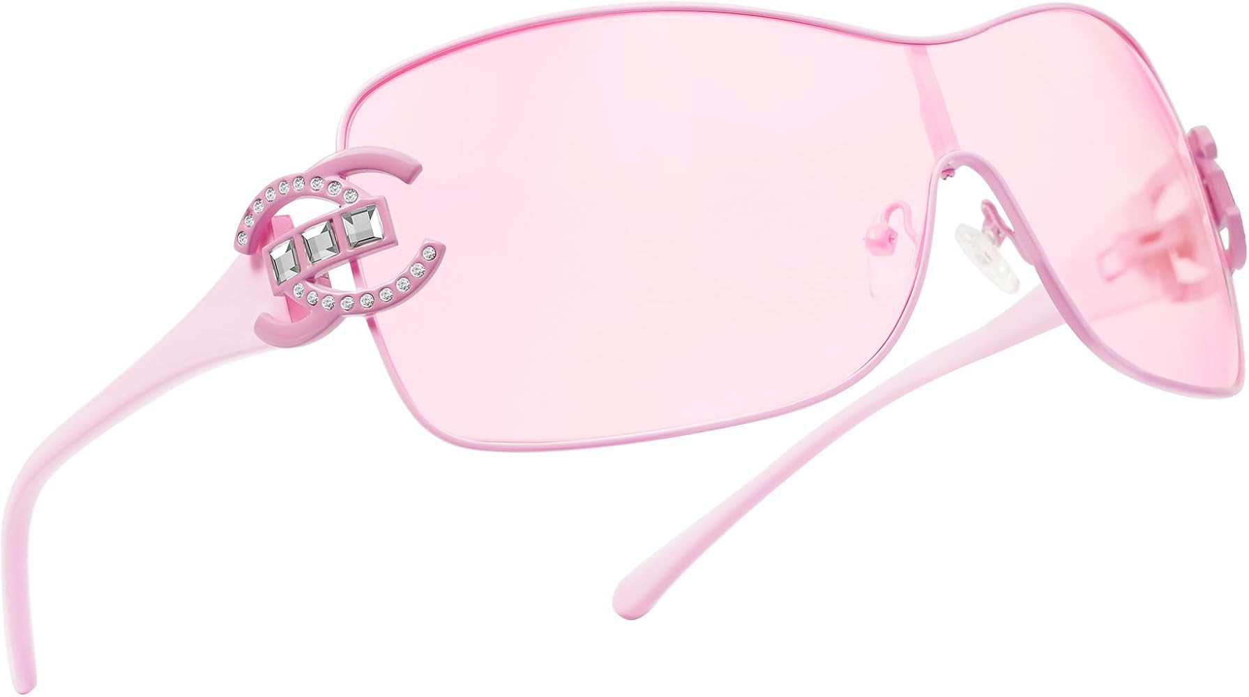 VANLINKER Wrap Around Y2K Sunglasses for Women Men Trendy Oversized Sun Glasses Fashion Shield Fr... | Amazon (US)