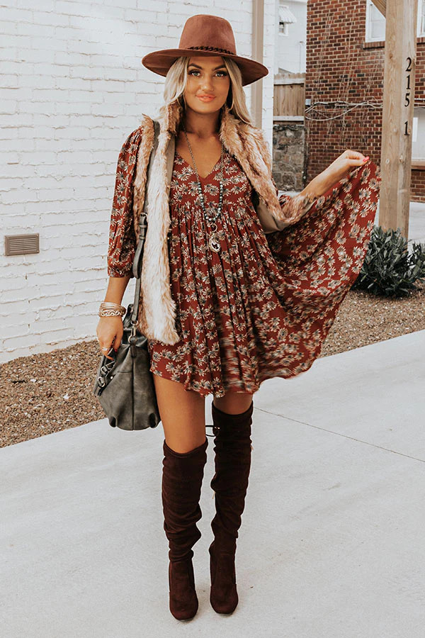 Yearn For More Floral Babydoll Dress | Impressions Online Boutique