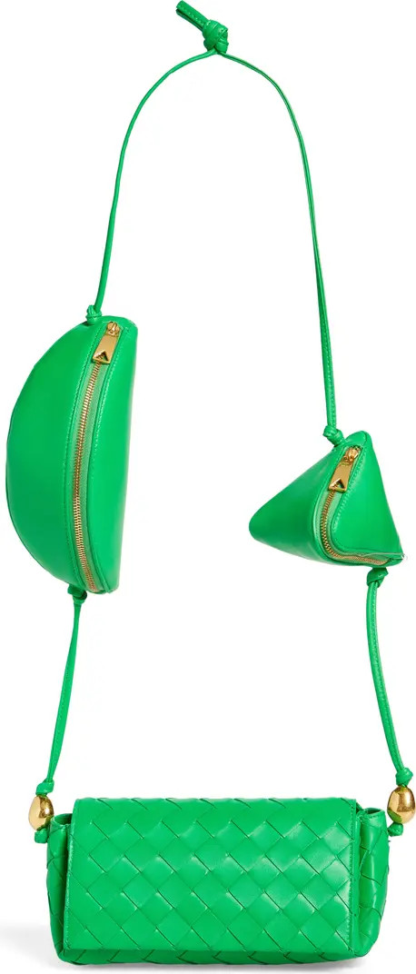 Multipouch Intrecciato Leather Crossbody Bag | Nordstrom