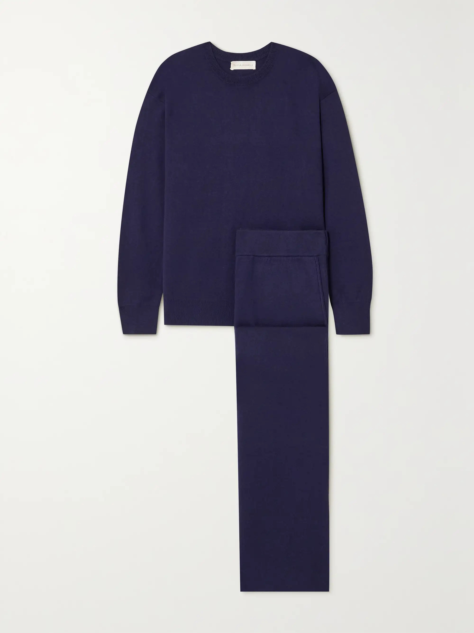 Carmel silk and cashmere-blend sweatshirt and track pants set | NET-A-PORTER (US)