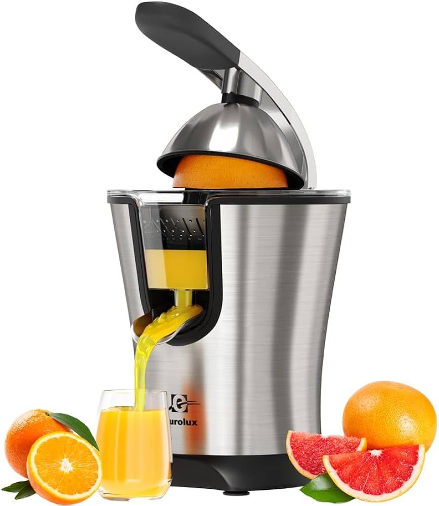 Eurolux Premium Electric Orange Juicer | Stainless Steel Citrus Squeezer With New Ultra-Powerful ... | Amazon (US)
