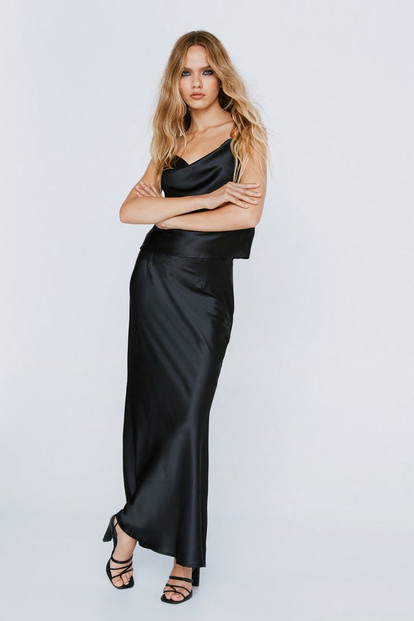 Bias Satin Maxi Skirt | Nasty Gal UK (+IE)