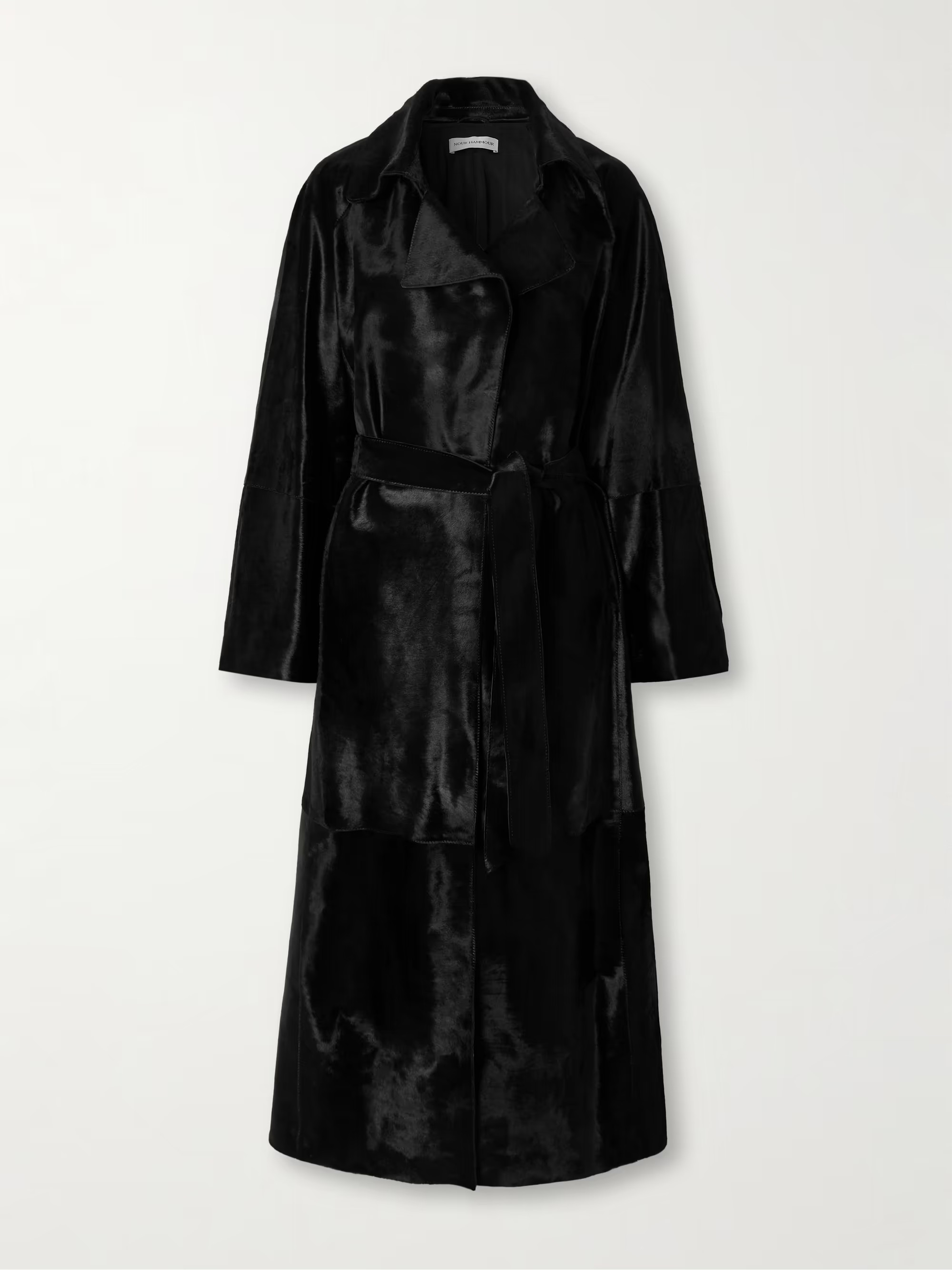 Althea belted cow hair coat | NET-A-PORTER (US)
