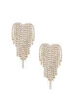 Gala Crystal Fringe 18k Gold Plated Earrings | Ettika