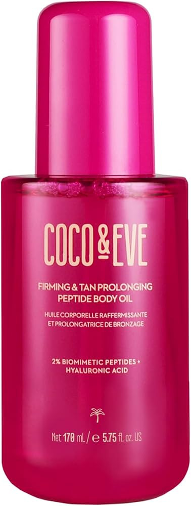 Coco & Eve Firming & Tan Prolonging Peptide Body Oil. Up to 28 Days Natural Tan Extender. After S... | Amazon (US)