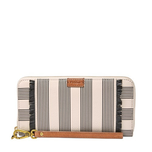 Fossil Emma Rfid Large Zip Clutch Sl7477080 Wallet | Fossil (US)