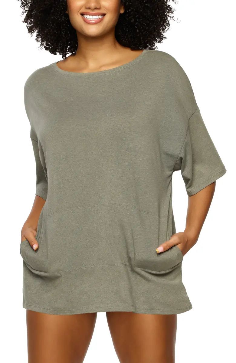 Oversize Stretch Organic Cotton T-Shirt | Nordstrom