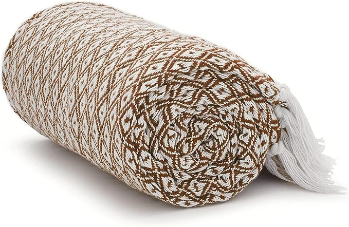 Americanflat 100% Cotton Throw Blanket for Couch - 50x60 - All Seasons Neutral Lightweight Cozy S... | Amazon (US)