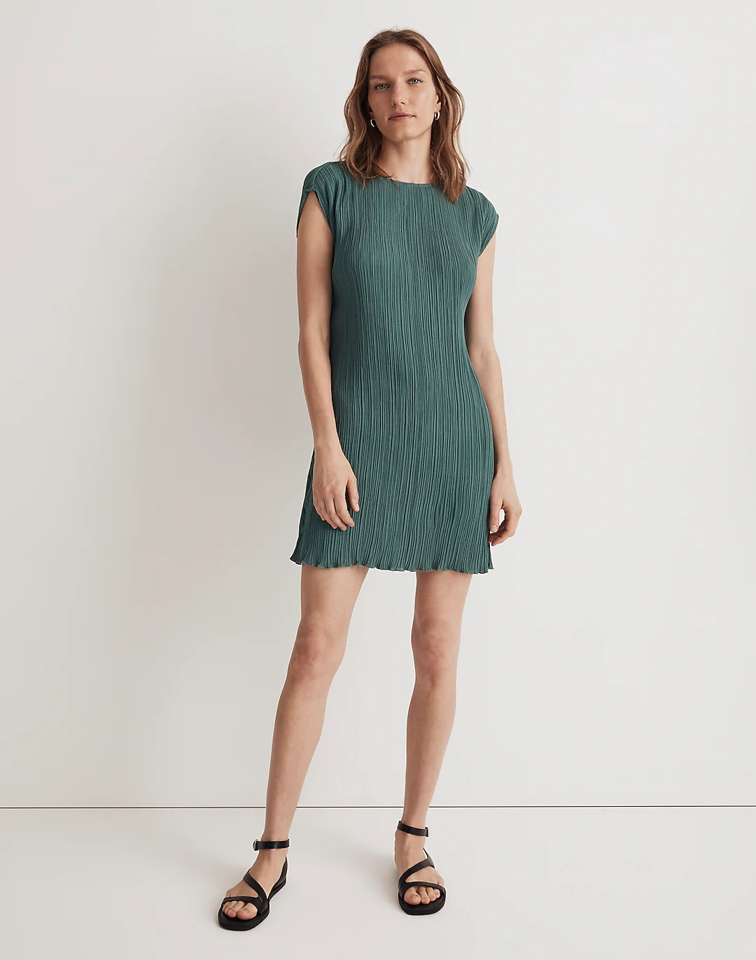 Plissé Mini Tee Dress | Madewell