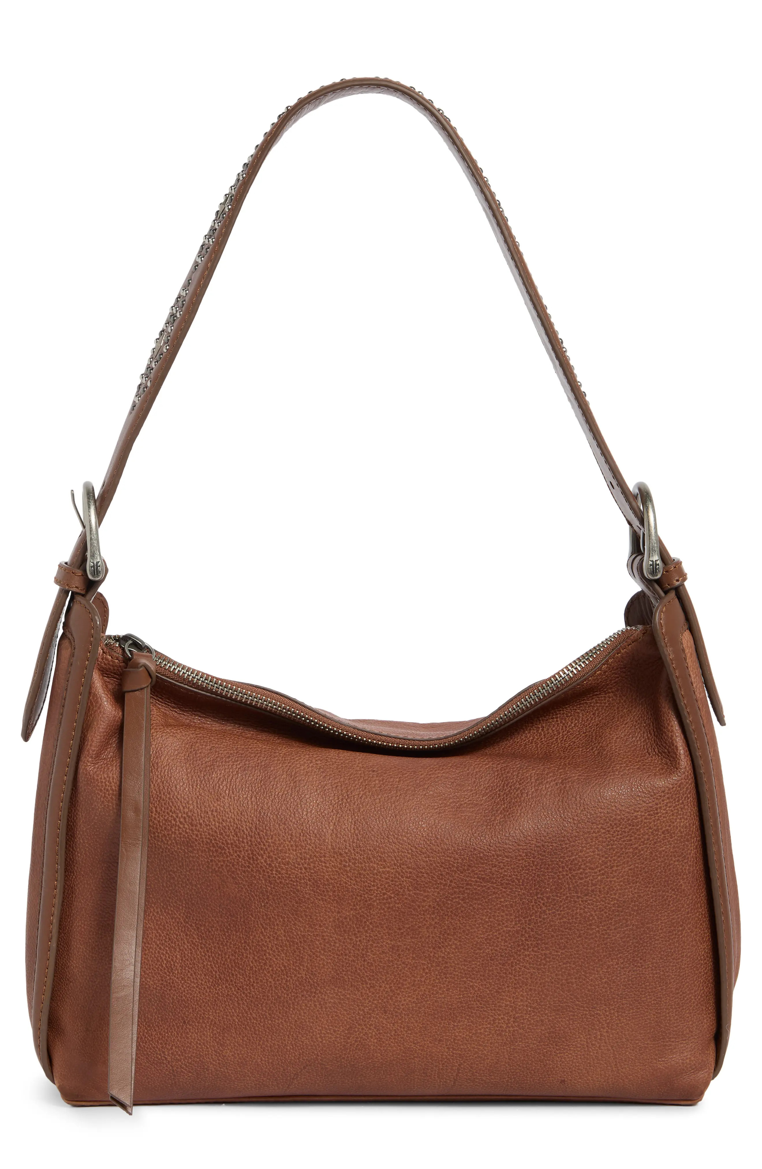 Frye Carla Studded Shoulder Bag in Cognac at Nordstrom Rack | Nordstrom Rack