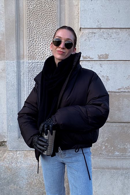 Insta & TikTok @pmmatter for outfit inspiration 😘 Any questions? DM me on Insta! - minimal style, street style, casual elegant, easy outfit, everyday style, outfit inspiration, clean girl aesthetic, black puffer jacket, oversized puffer jacket, Nespresso coffee travel mug, round sunglasses

#LTKeurope #LTKstyletip #LTKfit