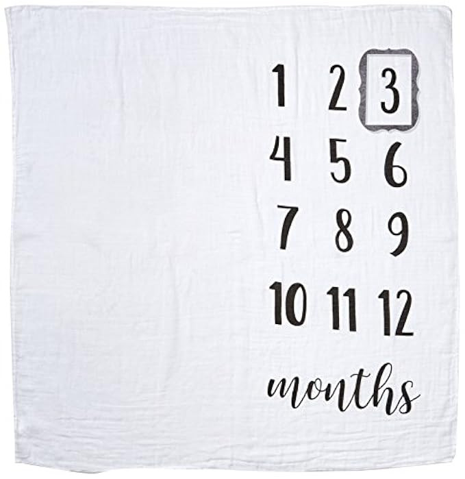 Mud Pie Monthly Milestone Blanket Photo Prop Set | Amazon (US)