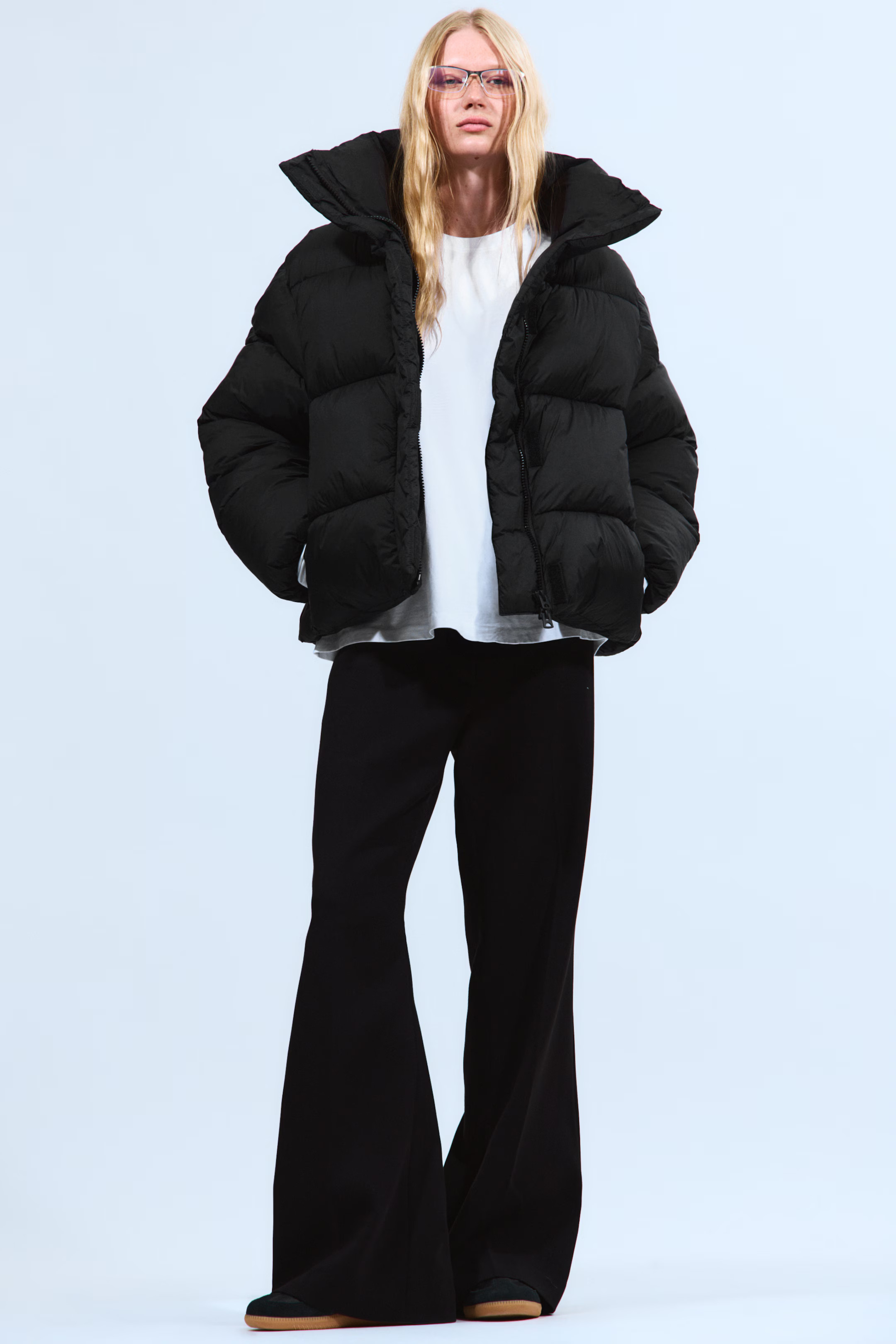 Kurze Oversize-Pufferjacke | H&M (DE, AT, CH, NL, FI)