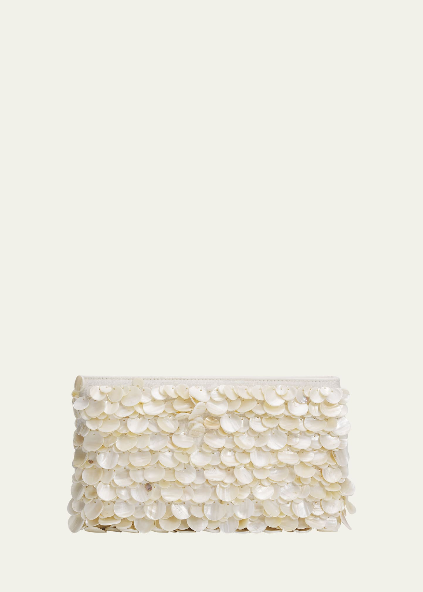 SIMKHAI Reese Seashell Leather Clutch Bag | Bergdorf Goodman