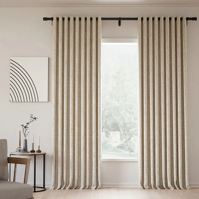 Lille Linen Curtains Drapes Long Window Curtains for Bedroom Living Room Grommet | Homerilla