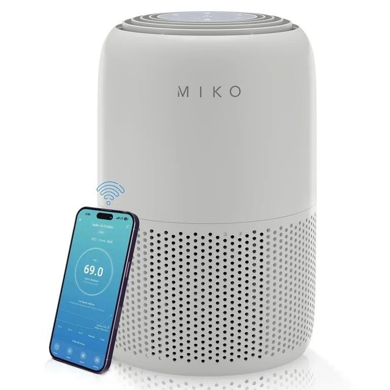 Miko Air Purifier for Large Room up to 770 Sqft - H13 True HEPA Air Cleaner for Pet Hair, Odors, ... | Walmart (US)