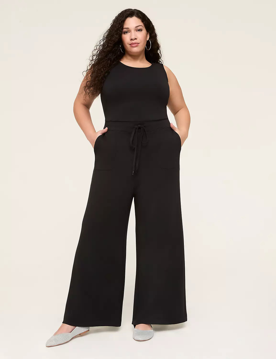 Journey Tie-Waist Wide Leg Jumpsuit | Lane Bryant (US)