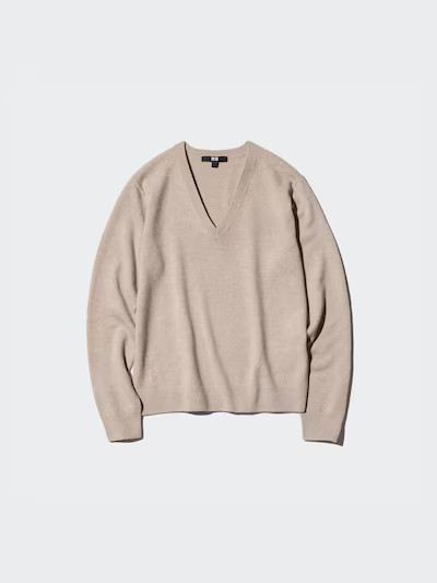 100% Cashmere V Neck JumperColour: 31 BEIGESize: Women SXXSXSSMLXLXXLSizingGet help with
finding ... | UNIQLO (UK)
