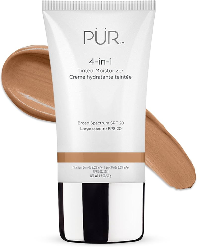 PÜR Beauty 4-in-1 Tinted Moisturizer With SPF 20 - Hydrating Face Moisturizer, Primer, & Foundat... | Amazon (US)