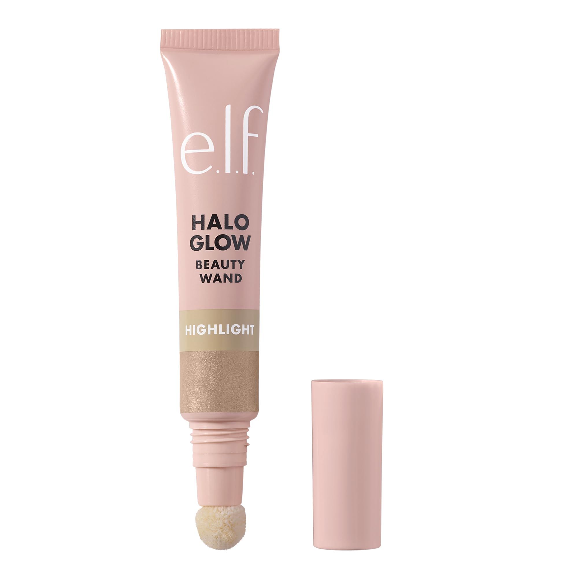 e.l.f. Halo Glow Highlight Beauty Wand, Liquid Highlighter Wand For Luminous, Glowing Skin, Buildable Formula, Vegan & Cruelty-free,Champagne Campaign | Amazon (US)
