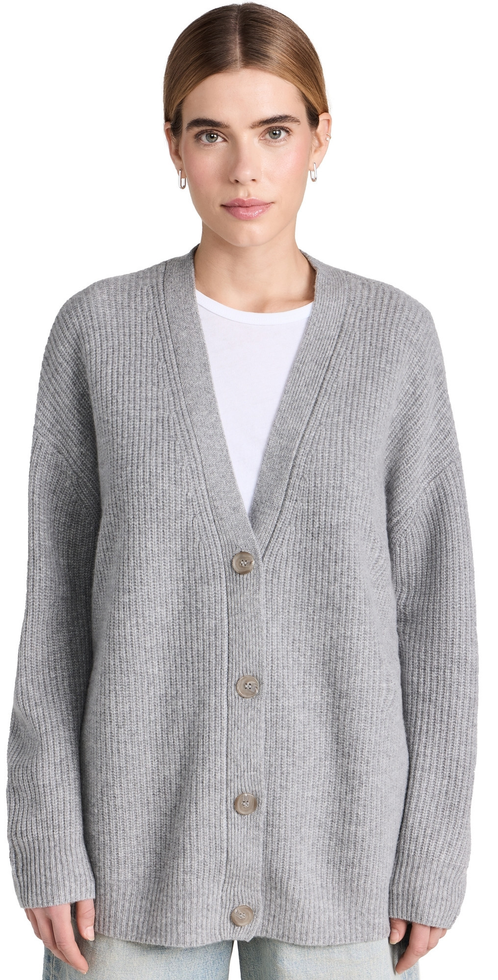 Jenni Kayne Cashmere Cocoon Cardigan Heather Grey XL | Shopbop