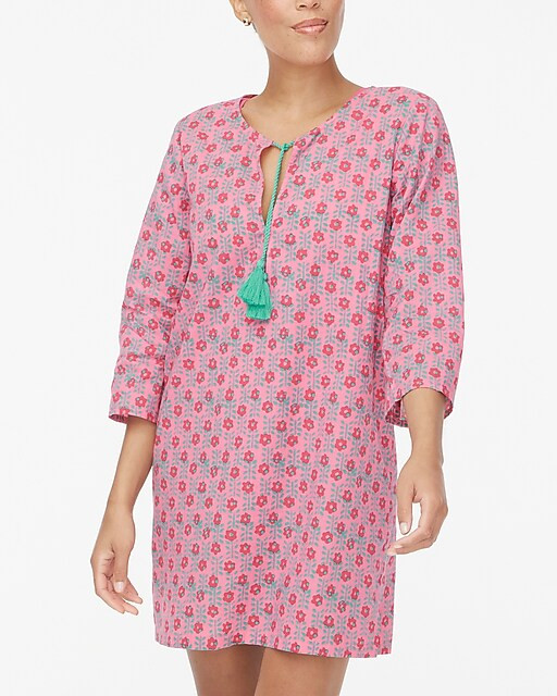 Printed cover-up tunic | J.Crew Factory