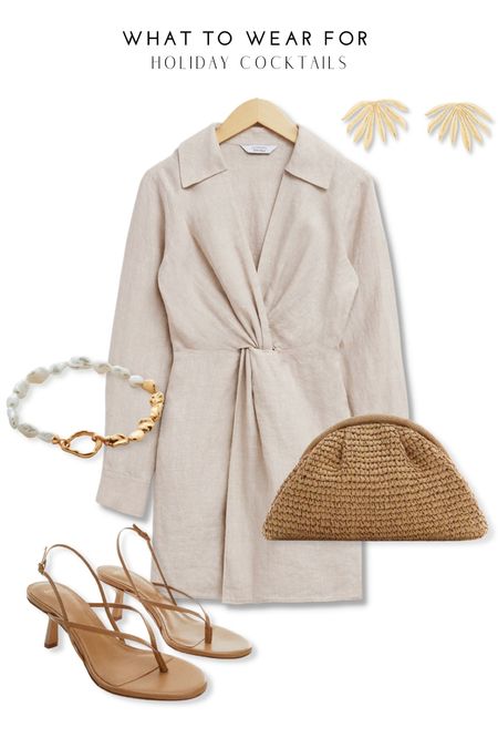 A neutral summer evening look ☀️ 

Beige linen dress, rattan woven clutch, pearl bracelet, Monica vinader, beige sandal heels

#LTKeurope #LTKSeasonal #LTKstyletip