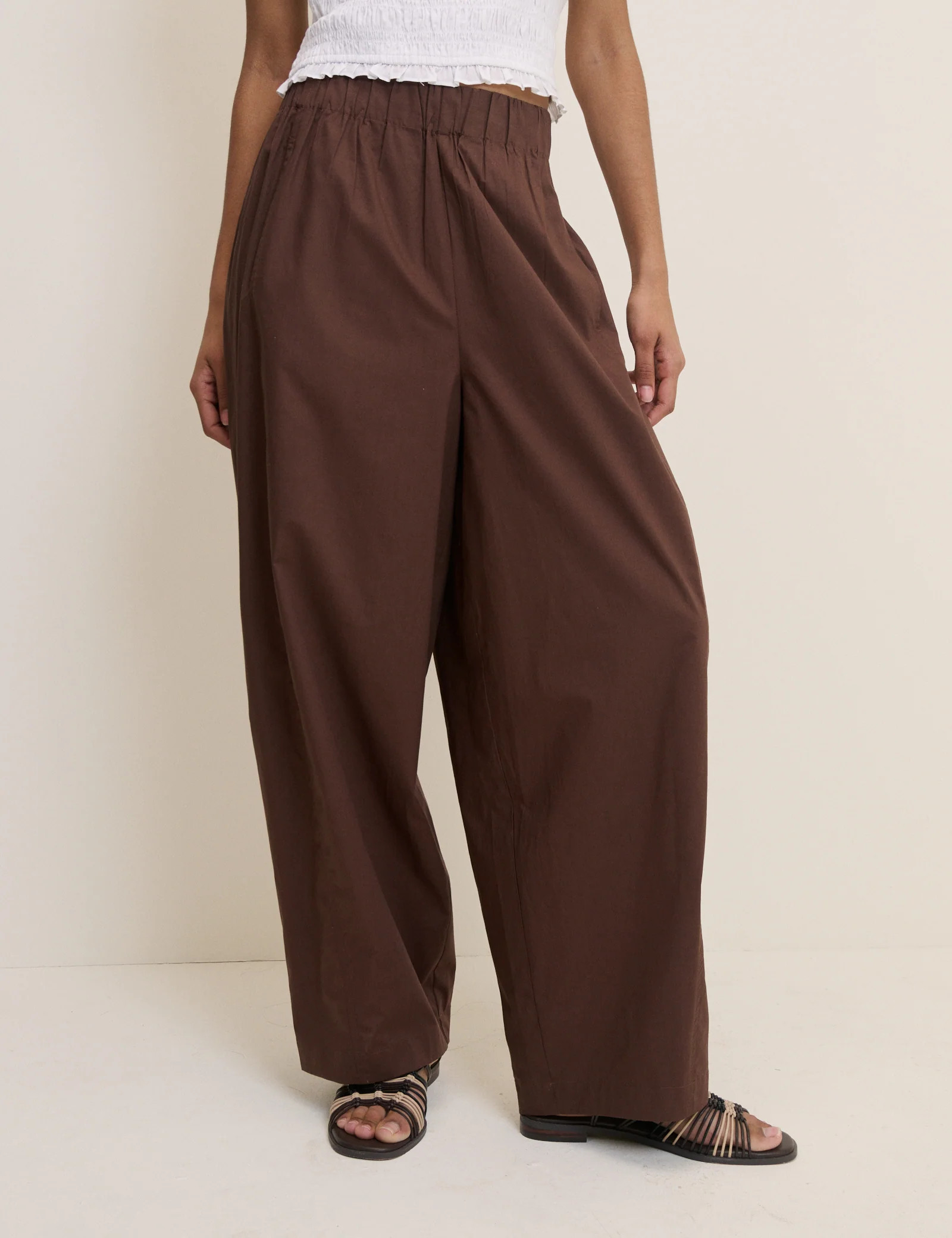 Brown Roy Balloon Trousers | Nobody's Child